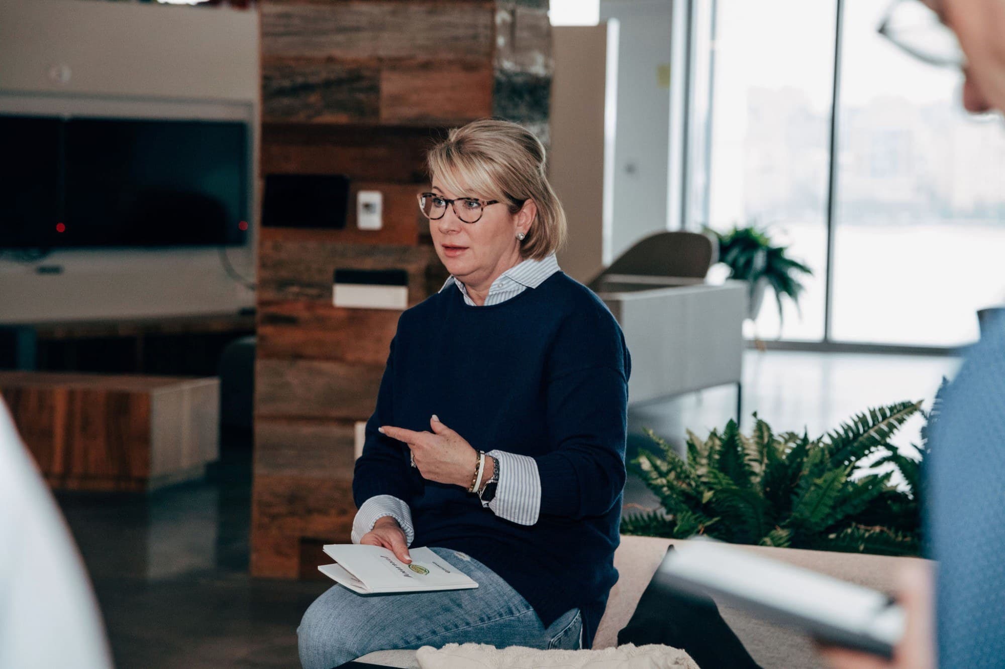 Wendy Davidson in a leadership conversation
